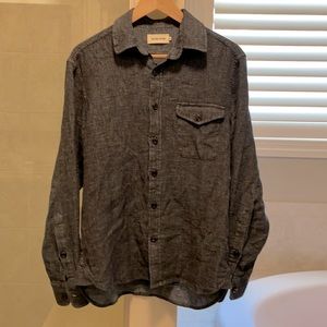 Taylor stitch Cash Shirt in indigo hemp